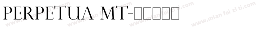 Perpetua MT字体转换